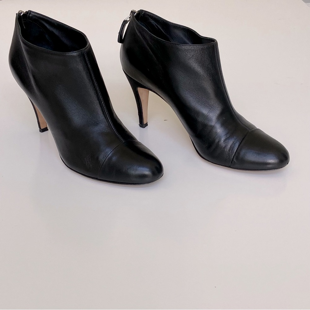 Chanel Lambskin Booties with Grosgrain heel - Picture 3 of 10